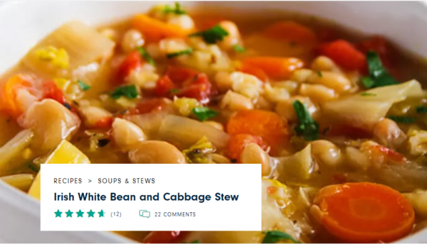 Irish Bean and Cabbage Stew Recipe