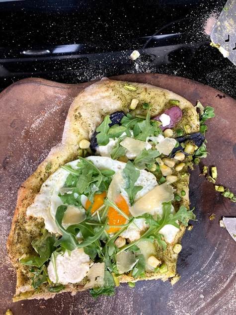 Pesto Asparagus Flatbread